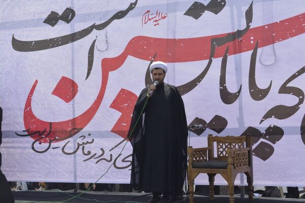 پیاده روی دلدادگان اربعین حسینی ع در اسلامشهر به سوی امامزاده اسماعیل
