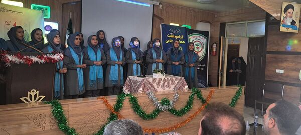  مراسم روز نیروی انتظامی در مدرسه شاهد 