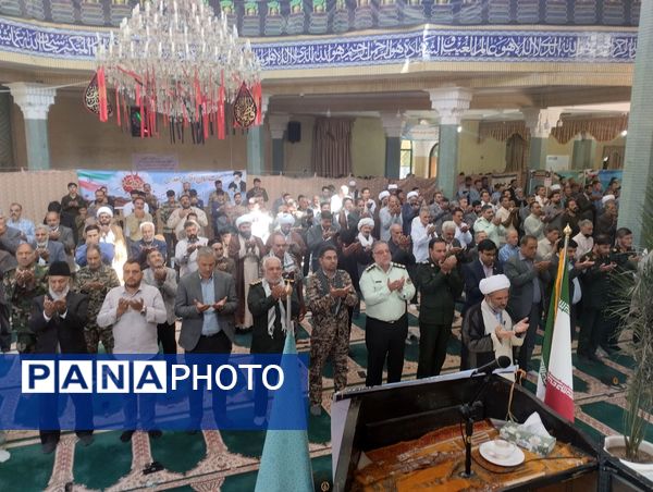 میز خدمت آموزش و پرورش باخرز در نماز جمعه