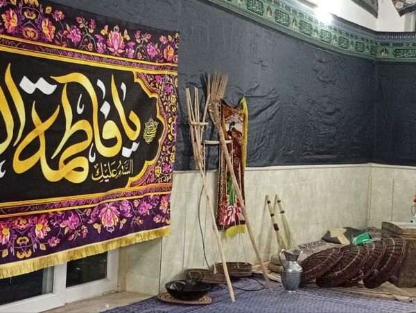 اجرای نمایش و شبیه خوانی دهه فاطمیه در تکیه ابوالفضلی روستای فدافن