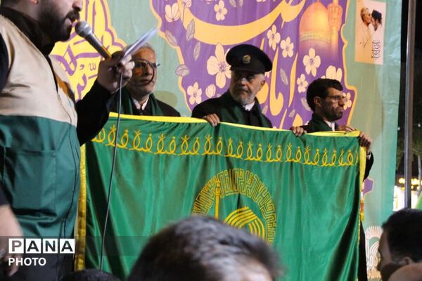 آسمان سامان، امروز رنگِ حرم را به خود گرفت