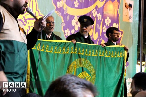 آسمان سامان، امروز رنگِ حرم را به خود گرفت