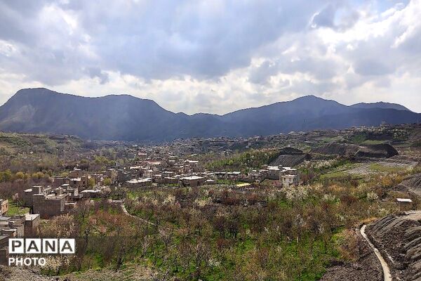 حال هوای شهر بار نیشابور بعد از بارش باران زیبا