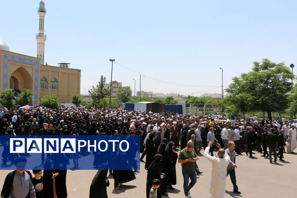 تشییع پیکر شهید مدافع حرم لشکر فاطمیون در قم