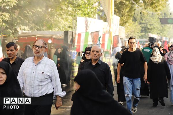 طنین «یا حسین» در مسیر دلدادگی؛ حضور پرشور جاماندگان اربعین در تهران