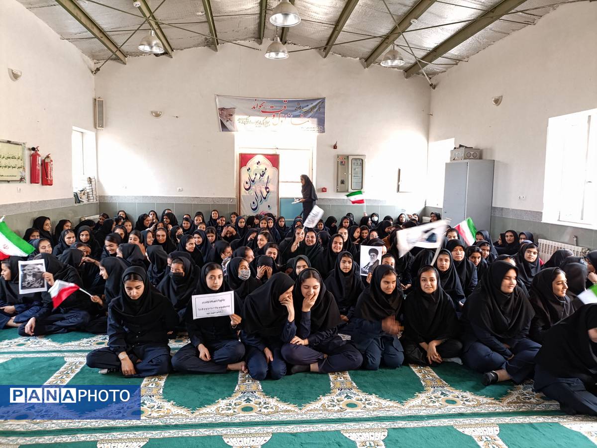  مراسم عزاداری شهادت سید حسن نصرالله در مدارس خلیل‌آباد