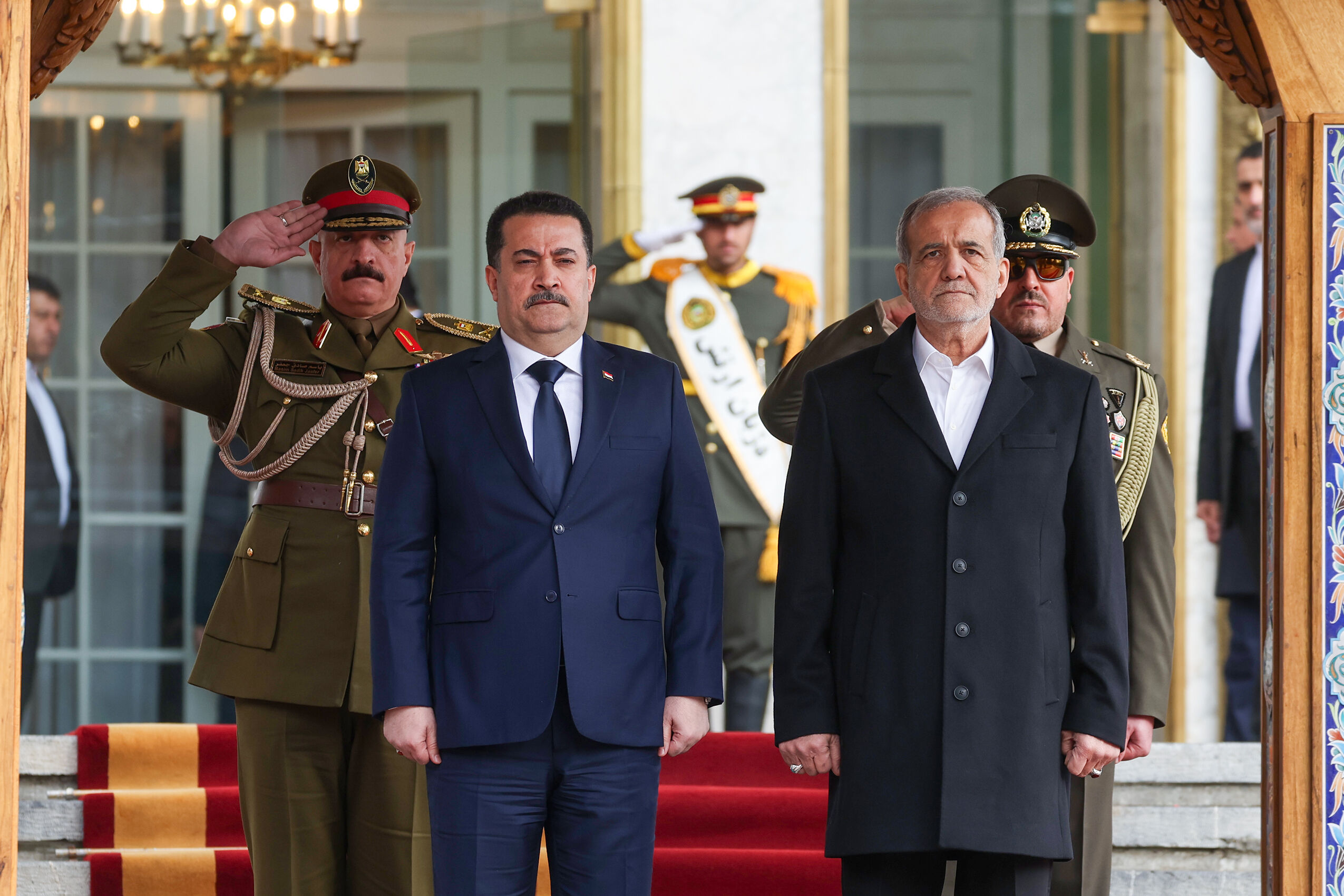 پزشکیان از نخست وزیر عراق استقبال کرد