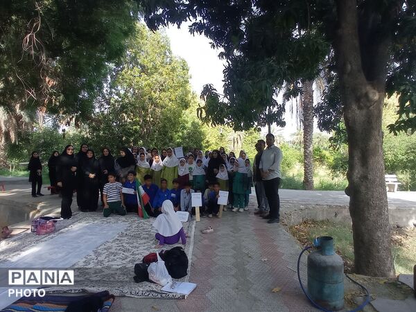 تبلور فرهنگ سلامت در فعالیت صبحگاهی دانش‌آموزان و مربیان مینابی