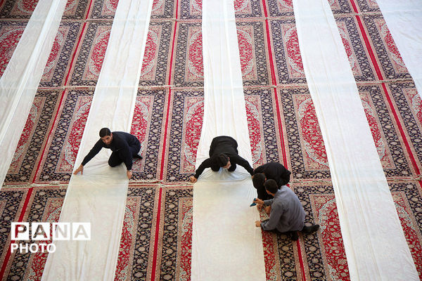 سفره افطاری حرم کریمه اهل بیت(س) در ماه ضیافت الهی