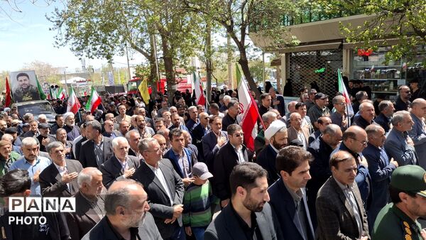 مراسم تشییع پیکر پاک سرهنگ پاسدار شهید حمید محمدی