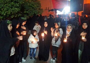کاروان جهادی پهلوان بی مزار در سوگ مادر سادات
