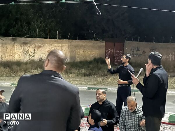 شور حسینی در شهرک ینگی امام  در شب اول محرم 