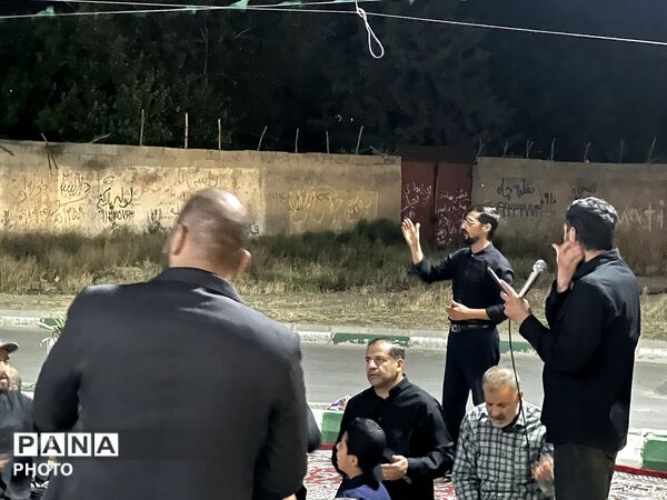 شور حسینی در شهرک ینگی امام  در شب اول محرم 