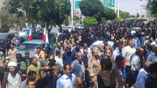  راهپیمایی مردم شهرستان اشتهارد علیه رژیم صهیونیستی 