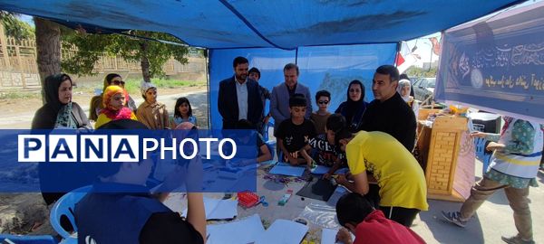 برپایی موکب سازمان دانش‌آموزی در شهرستان سملقان