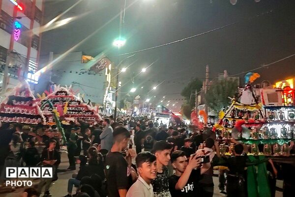 مراسم تاسوعای حسینی در شهرستان قدس
