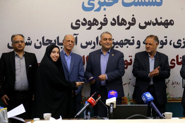 نشست خبری مدیرکل نوسازی، توسعه و تجهیز مدارس آذربایجان شرقی