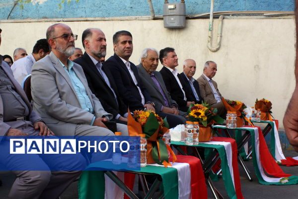 آیین خشت‌گذاری دبستان شهید خداقلی