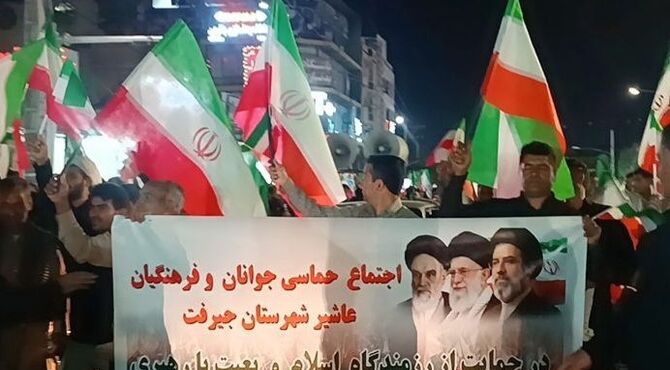 اجتماع حماسی جوانان و فرهنگیان عشایر شهرستان جیرفت 