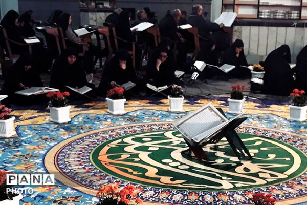 مراسم عزاداری شهادت رهبر معظم انقلاب در حرم مطهر حضرت عبدالعظیم حسنی (ع)