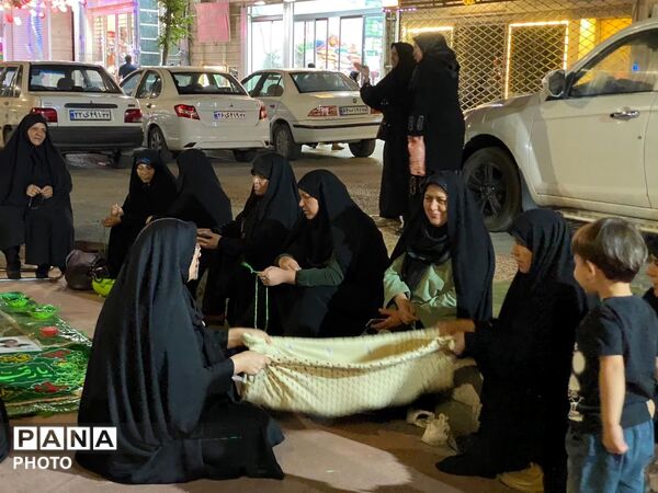 تجلی ایثار و عشق در بلوار فضل نیشابور 
