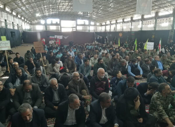 حضور پرشور دانش‌آموزان مدارس خاتم در رزمایش اقتدار بسیجیان