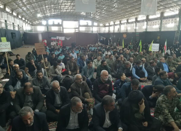 حضور پرشور دانش‌آموزان مدارس خاتم در رزمایش اقتدار بسیجیان