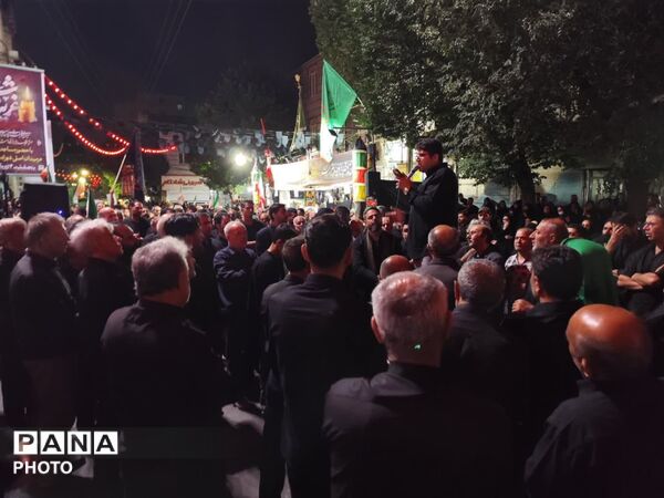 تجمع مردمی شهر صباشهر همزمان با مراسم شام غریبان  