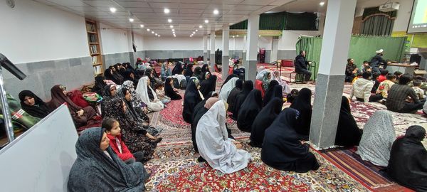 حضور ۷٠ دانش‌آموز  معتکف در مسجد امام رضا(ع)، رضا آباد شرقی شیروان