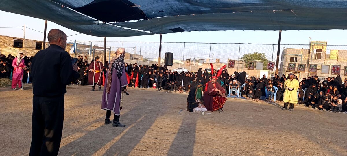  مراسم سنتی شبیه خوانی در آستانه قدمگاه امیرالمومنین (ع) 