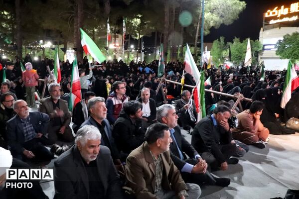 چهل و پنجمین اجتماع شبانه مردم ابرکوه