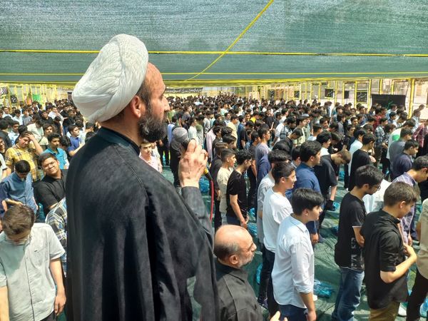 مراسم اربعین حسینی در دبیرستان ماندگار البرز