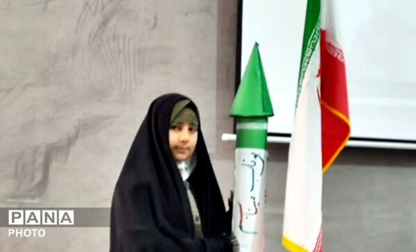 موشک‌های مقاومت  در دست دختران لالجین