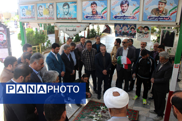 تجدید میثاق جودوکاران قم با شهدا