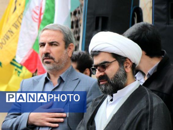 غرش خشم انقلابی دانشجویان دانشگاه آزاد مشهد علیه صهیونیسم و فریاد همبستگی با غزه