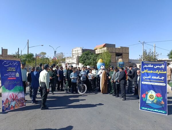 همایش دوچرخه سواری در شهرستان خلیل آباد 