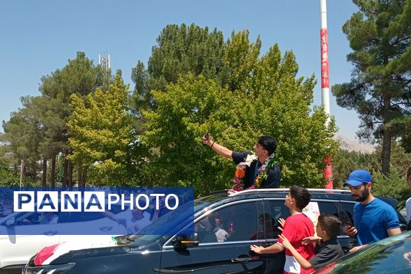 استقبال مردم کرمانشاه از آرین سلیمی قهرمان المپیک پاریس 