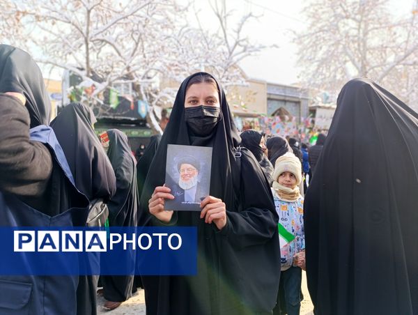 برگزاری راهپیمایی ۲۲ بهمن ماه در شهرستان نیشابور 