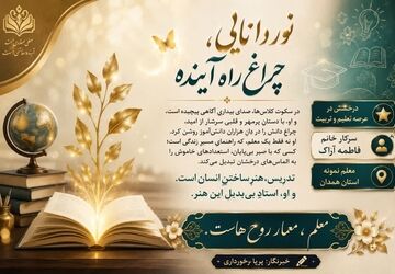 نوآوری و تعهد، کلید موفقیت معلم نمونه در راهیابی به مرحله استانی