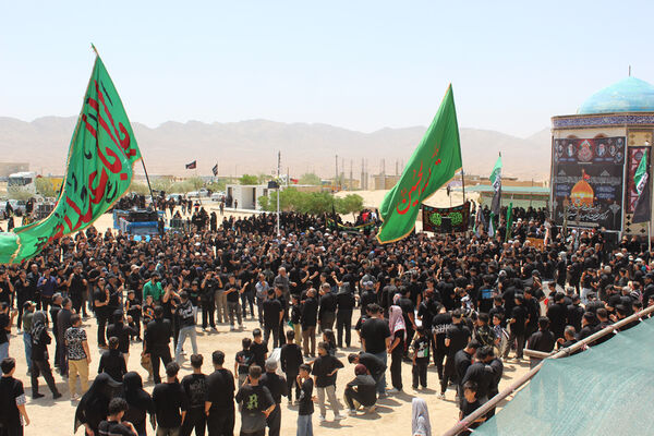 عزاداری تاسوعای حسینی در شهر درق 