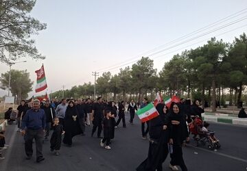 شور مردم دیار ترشیز  در مراسم اربعین حسینی