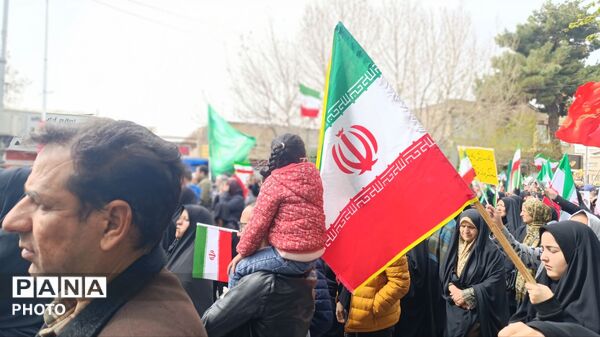 حضور حماسی مردم در راهپیمایی روز قدس در نیشابور 