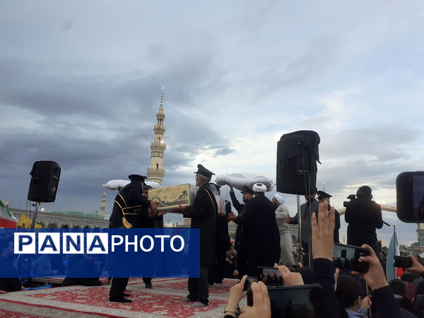 مراسم تشییع و خاکسپاری دو شهید گمنام دوران دفاع مقدس در قم