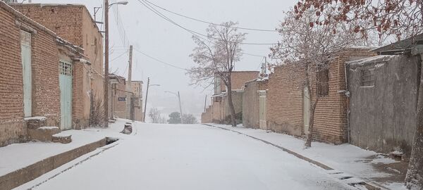 برف زمستانی در شهرستان بن 
