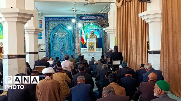 نخستین نماز جمعه ماه مبارک رمضان در شهرستان خلیل‌آباد 