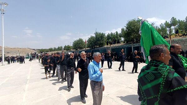 مراسم تاسوعای حسینی در آستانه سید سلطان فقیه‌الدین