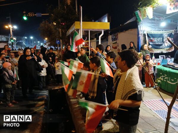 نهمین شب از خدمت‌رسانی اداره آموزش و پرورش کردکوی قالب موکب مردمی