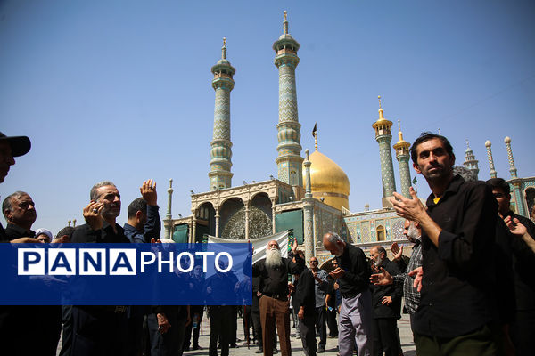 مراسم عزاداری سالروز شهادت امام حسن عسگری(ع) در قم