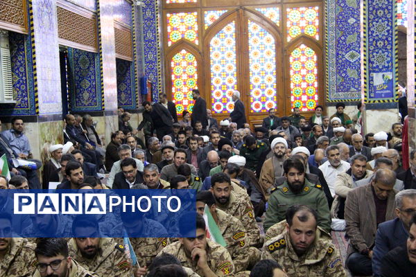 گرامیداشت حماسه ۹ دی در مسجد حظیره یزد