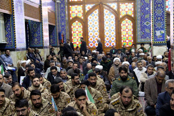 گرامیداشت حماسه ۹ دی در مسجد حظیره یزد